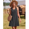 image:imageZeagoo Summer Dresses for Women 2026 Sleeveless Dress V Neck Tank Dress Pleated Floral Tshirt Sundresses with PocketsJh124