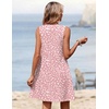 image:imageZeagoo Summer Dresses for Women 2026 Sleeveless Dress V Neck Tank Dress Pleated Floral Tshirt Sundresses with PocketsJh589