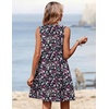 image:imageZeagoo Summer Dresses for Women 2026 Sleeveless Dress V Neck Tank Dress Pleated Floral Tshirt Sundresses with PocketsXh377