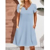 image:imageZeagoo Womens Casual ALine Dresses with Pockets Summer Floral Tshirt Dress Short Sleeve Mini Dress Flowy SundressesJh531