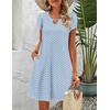 image:imageZeagoo Womens Casual ALine Dresses with Pockets Summer Floral Tshirt Dress Short Sleeve Mini Dress Flowy SundressesJh531