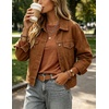 image:imageZeagoo Womens Casual Shirts Long Sleeve Tops Soft Crewneck Tshirts Basic Tee Business Workout Outfit 2026 Fall ClothesCaramel