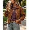 image:imageZeagoo Womens Casual Shirts Long Sleeve Tops Soft Crewneck Tshirts Basic Tee Business Workout Outfit 2026 Fall ClothesDark Red