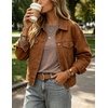 image:imageZeagoo Womens Casual Shirts Long Sleeve Tops Soft Crewneck Tshirts Basic Tee Business Workout Outfit 2026 Fall ClothesKhaki