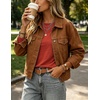 image:imageZeagoo Womens Casual Shirts Long Sleeve Tops Soft Crewneck Tshirts Basic Tee Business Workout Outfit 2026 Fall ClothesRed