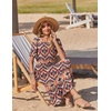 image:imageZeagoo Womens Summer Dresses 2026 Casual Midi Dress Flowy Sundress Ruffle Short Sleeve Tiered Dresses A Line Boho DressBoho Orange