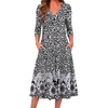 Black White Floral