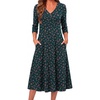 Green Floral-printed