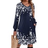 Navy Printed