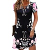 Black Pink Printed