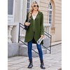 image:imageZeagoo Womens Fall Jacket 2026 Zip Up Hoodies Long Sleeve Long Tunic Sweatshirts Oversized Fleece Casual Coat with PocketAfleece Fabricarmy Green