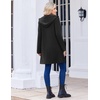 image:imageZeagoo Womens Fall Jacket 2026 Zip Up Hoodies Long Sleeve Long Tunic Sweatshirts Oversized Fleece Casual Coat with PocketAfleece Fabricblack
