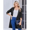 image:imageZeagoo Womens Fall Jacket 2026 Zip Up Hoodies Long Sleeve Long Tunic Sweatshirts Oversized Fleece Casual Coat with PocketAfleece Fabricblack