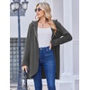 image:imageZeagoo Womens Fall Jacket 2026 Zip Up Hoodies Long Sleeve Long Tunic Sweatshirts Oversized Fleece Casual Coat with PocketAfleece Fabricdark Gray