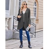 image:imageZeagoo Womens Fall Jacket 2026 Zip Up Hoodies Long Sleeve Long Tunic Sweatshirts Oversized Fleece Casual Coat with PocketAfleece Fabricdark Gray