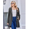 image:imageZeagoo Womens Fall Jacket 2026 Zip Up Hoodies Long Sleeve Long Tunic Sweatshirts Oversized Fleece Casual Coat with PocketAfleece Fabricdark Gray