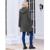 image:imageZeagoo Womens Fall Jacket 2026 Zip Up Hoodies Long Sleeve Long Tunic Sweatshirts Oversized Fleece Casual Coat with PocketAfleece Fabricdark Gray
