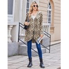image:imageZeagoo Womens Fall Jacket 2026 Zip Up Hoodies Long Sleeve Long Tunic Sweatshirts Oversized Fleece Casual Coat with PocketAfleece Fabricleopard