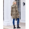 image:imageZeagoo Womens Fall Jacket 2026 Zip Up Hoodies Long Sleeve Long Tunic Sweatshirts Oversized Fleece Casual Coat with PocketAfleece Fabricleopard
