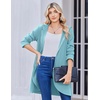 image:imageZeagoo Womens Fall Jacket 2026 Zip Up Hoodies Long Sleeve Long Tunic Sweatshirts Oversized Fleece Casual Coat with PocketAfleece Fabriclight Blue