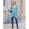 image:imageZeagoo Womens Fall Jacket 2026 Zip Up Hoodies Long Sleeve Long Tunic Sweatshirts Oversized Fleece Casual Coat with PocketAfleece Fabriclight Blue