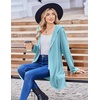 image:imageZeagoo Womens Fall Jacket 2026 Zip Up Hoodies Long Sleeve Long Tunic Sweatshirts Oversized Fleece Casual Coat with PocketAfleece Fabriclight Blue