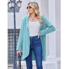 image:imageZeagoo Womens Fall Jacket 2026 Zip Up Hoodies Long Sleeve Long Tunic Sweatshirts Oversized Fleece Casual Coat with PocketAfleece Fabriclight Blue