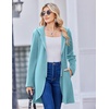 image:imageZeagoo Womens Fall Jacket 2026 Zip Up Hoodies Long Sleeve Long Tunic Sweatshirts Oversized Fleece Casual Coat with PocketAfleece Fabriclight Blue
