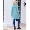 image:imageZeagoo Womens Fall Jacket 2026 Zip Up Hoodies Long Sleeve Long Tunic Sweatshirts Oversized Fleece Casual Coat with PocketAfleece Fabriclight Blue