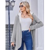 image:imageZeagoo Womens Fall Jacket 2026 Zip Up Hoodies Long Sleeve Long Tunic Sweatshirts Oversized Fleece Casual Coat with PocketAfleece Fabriclight Gray