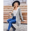 image:imageZeagoo Womens Fall Jacket 2026 Zip Up Hoodies Long Sleeve Long Tunic Sweatshirts Oversized Fleece Casual Coat with PocketAfleece Fabriclight Gray