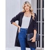 image:imageZeagoo Womens Fall Jacket 2026 Zip Up Hoodies Long Sleeve Long Tunic Sweatshirts Oversized Fleece Casual Coat with PocketAfleece Fabricnavy Blue