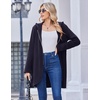 image:imageZeagoo Womens Fall Jacket 2026 Zip Up Hoodies Long Sleeve Long Tunic Sweatshirts Oversized Fleece Casual Coat with PocketAfleece Fabricnavy Blue