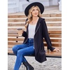 image:imageZeagoo Womens Fall Jacket 2026 Zip Up Hoodies Long Sleeve Long Tunic Sweatshirts Oversized Fleece Casual Coat with PocketAfleece Fabricnavy Blue