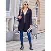 image:imageZeagoo Womens Fall Jacket 2026 Zip Up Hoodies Long Sleeve Long Tunic Sweatshirts Oversized Fleece Casual Coat with PocketAfleece Fabricnavy Blue