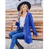 image:imageZeagoo Womens Fall Jacket 2026 Zip Up Hoodies Long Sleeve Long Tunic Sweatshirts Oversized Fleece Casual Coat with PocketAfleece Fabricsnorkel Blue