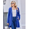 image:imageZeagoo Womens Fall Jacket 2026 Zip Up Hoodies Long Sleeve Long Tunic Sweatshirts Oversized Fleece Casual Coat with PocketAfleece Fabricsnorkel Blue
