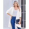 image:imageZeagoo Womens Fall Jacket 2026 Zip Up Hoodies Long Sleeve Long Tunic Sweatshirts Oversized Fleece Casual Coat with PocketAfleece Fabricwhite