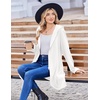 image:imageZeagoo Womens Fall Jacket 2026 Zip Up Hoodies Long Sleeve Long Tunic Sweatshirts Oversized Fleece Casual Coat with PocketAfleece Fabricwhite