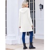 image:imageZeagoo Womens Fall Jacket 2026 Zip Up Hoodies Long Sleeve Long Tunic Sweatshirts Oversized Fleece Casual Coat with PocketAfleece Fabricwhite