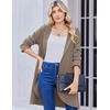 image:imageZeagoo Womens Fall Jacket 2026 Zip Up Hoodies Long Sleeve Long Tunic Sweatshirts Oversized Fleece Casual Coat with PocketCoffeegrey