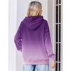 image:imageZeagoo Womens Oversized Hoodies 2025 Fleece Sweatshirts Long Sleeve Pullover with Pocket Fall Winter Outfits ClothesPurple Gradient 2