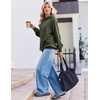 image:imageZeagoo Womens Oversized Hoodies Pullover Fleece Hooded Sweatshirt TrendyArmy Green