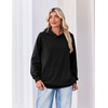 image:imageZeagoo Womens Oversized Hoodies Pullover Fleece Hooded Sweatshirt TrendyBlack