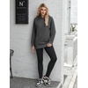 image:imageZeagoo Womens Oversized Hoodies Pullover Fleece Hooded Sweatshirt TrendyDrak Grey