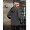 image:imageZeagoo Womens Oversized Hoodies Pullover Fleece Hooded Sweatshirt TrendyDrak Grey