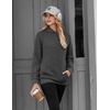 image:imageZeagoo Womens Oversized Hoodies Pullover Fleece Hooded Sweatshirt TrendyDrak Grey