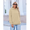 image:imageZeagoo Womens Oversized Hoodies Pullover Fleece Hooded Sweatshirt TrendyLight Brown