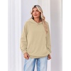 image:imageZeagoo Womens Oversized Hoodies Pullover Fleece Hooded Sweatshirt TrendyLight Brown