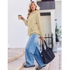 image:imageZeagoo Womens Oversized Hoodies Pullover Fleece Hooded Sweatshirt TrendyLight Brown